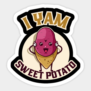 I Yam Sweet Potato Sticker